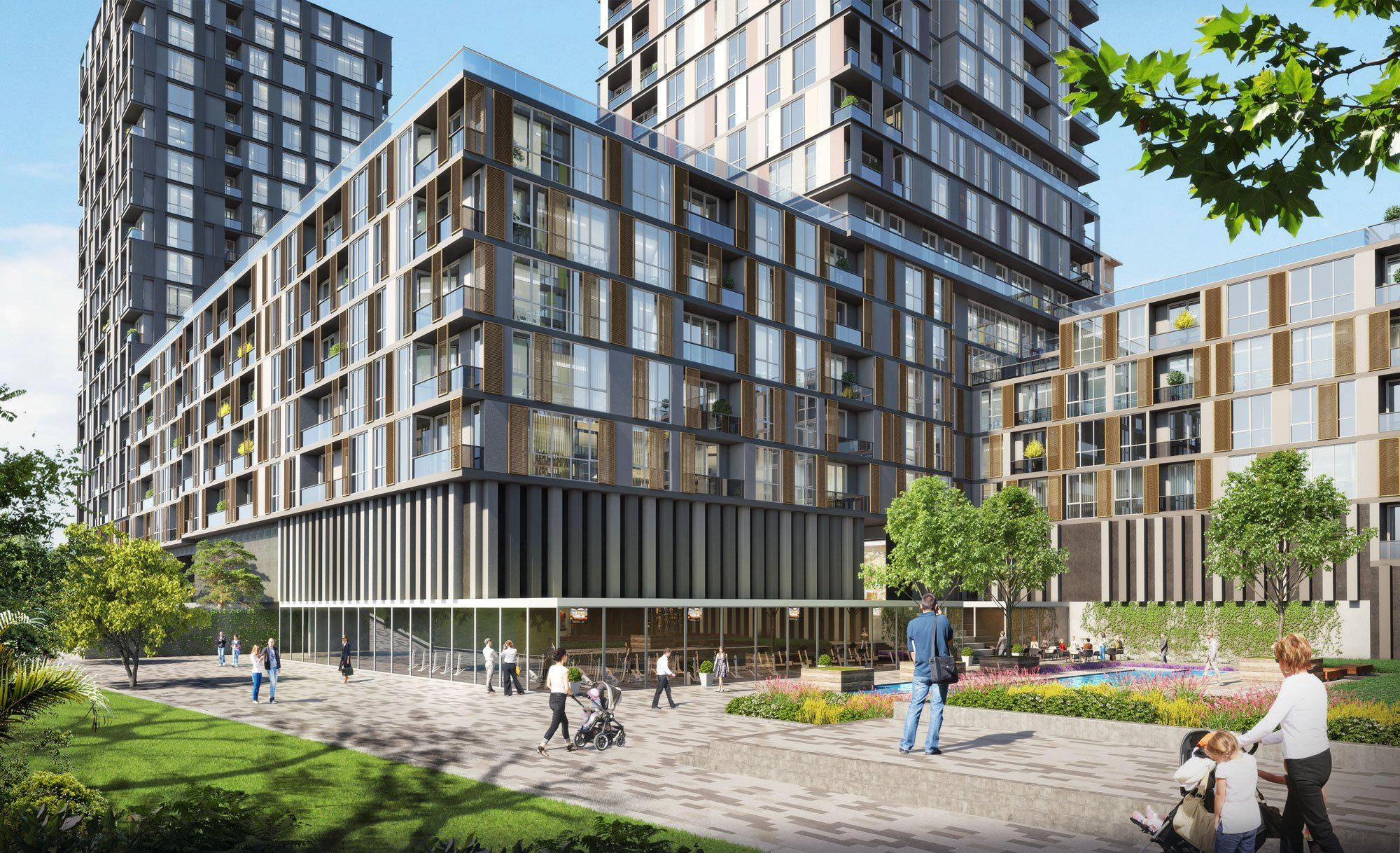 土耳其伊斯坦布尔住宅小区的公寓