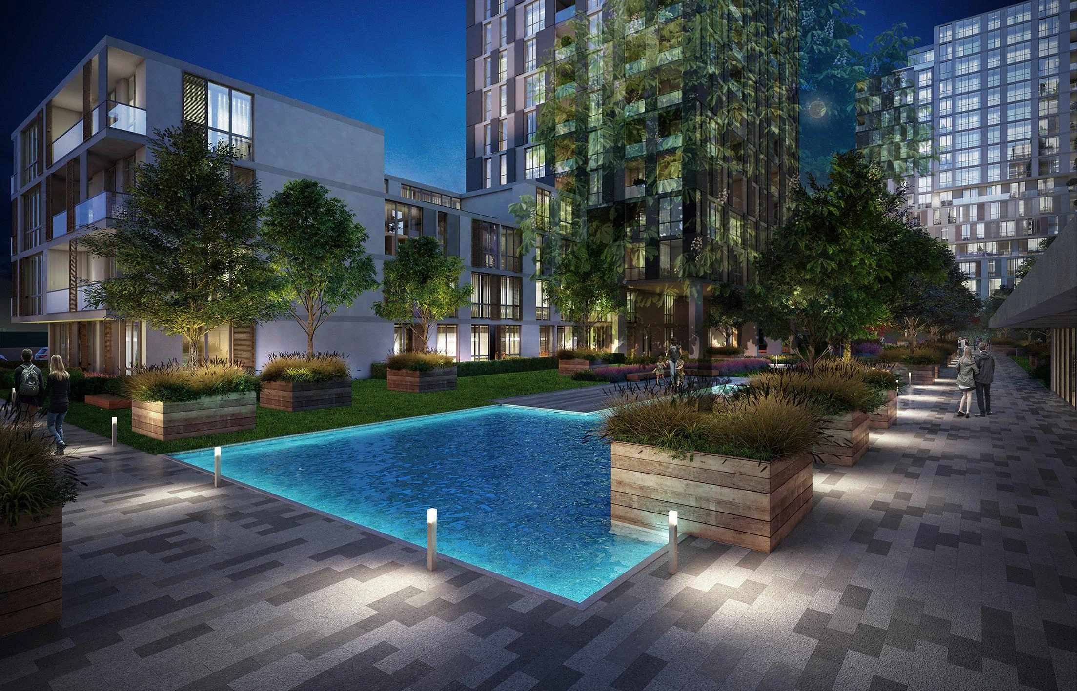 土耳其伊斯坦布尔住宅小区的公寓