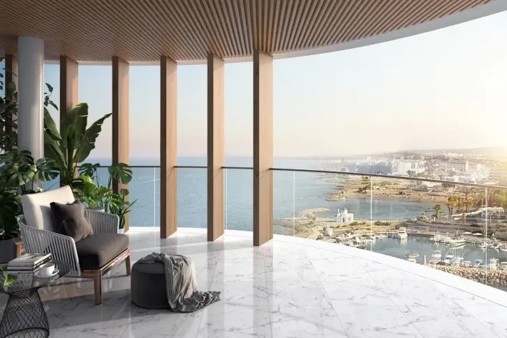 Luxuriöse Wohnung 120 m2 mit Meerblick in Ayia Napa