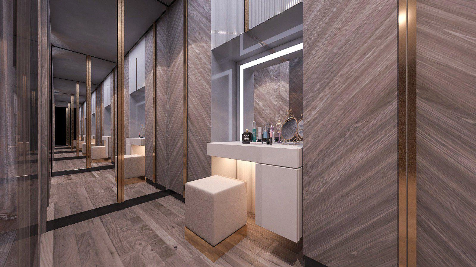 Apartments in a modern residential complex in Istanbul, Turkey