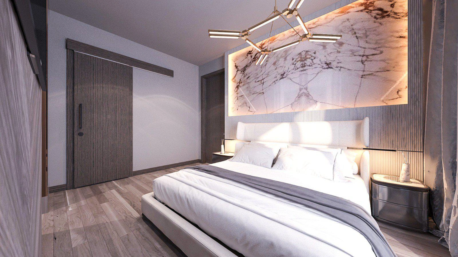 Apartments in a modern residential complex in Istanbul, Turkey