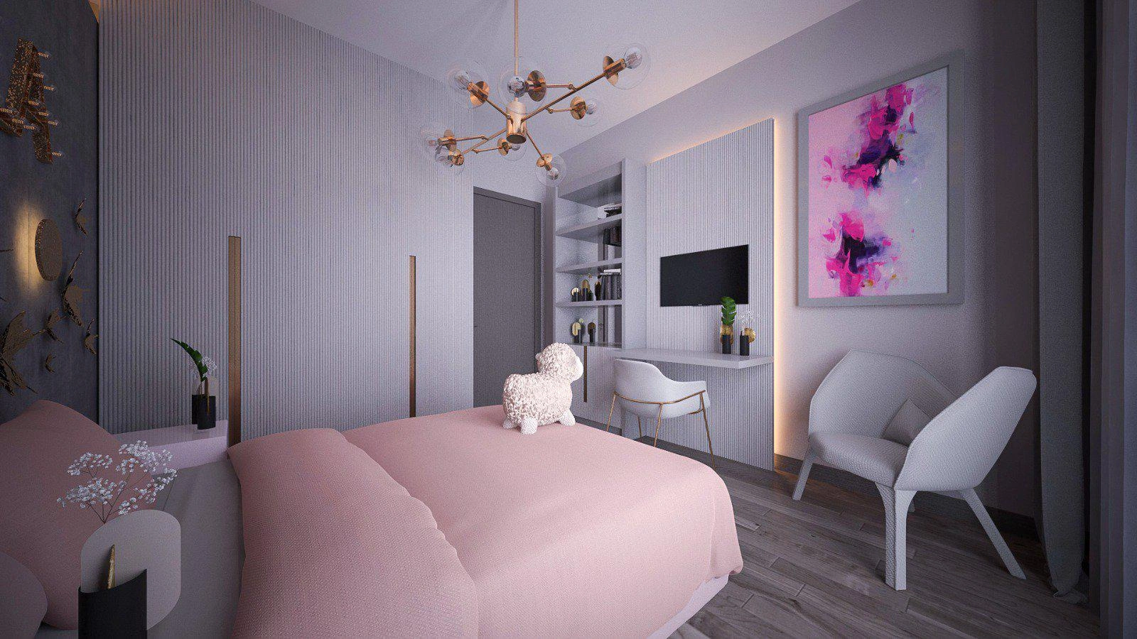 Apartments in a modern residential complex in Istanbul, Turkey