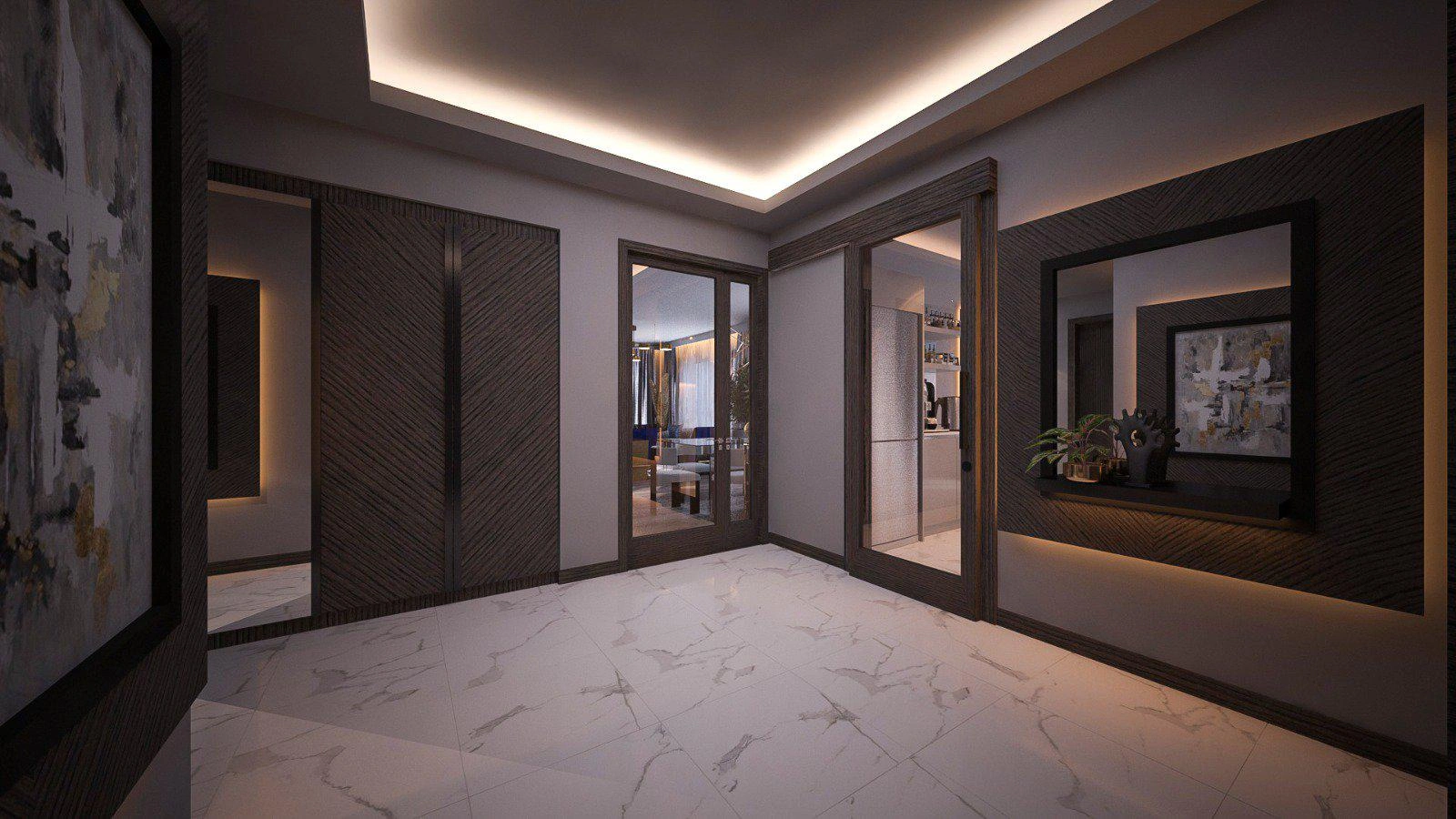 Apartments in a modern residential complex in Istanbul, Turkey