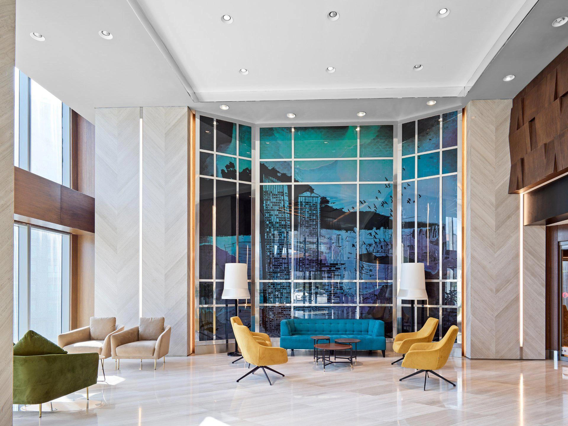 آپارتمانها در یک مجتمع مسکونی مدرن در منطقه Vadistanbul، استانبول، Turkiye