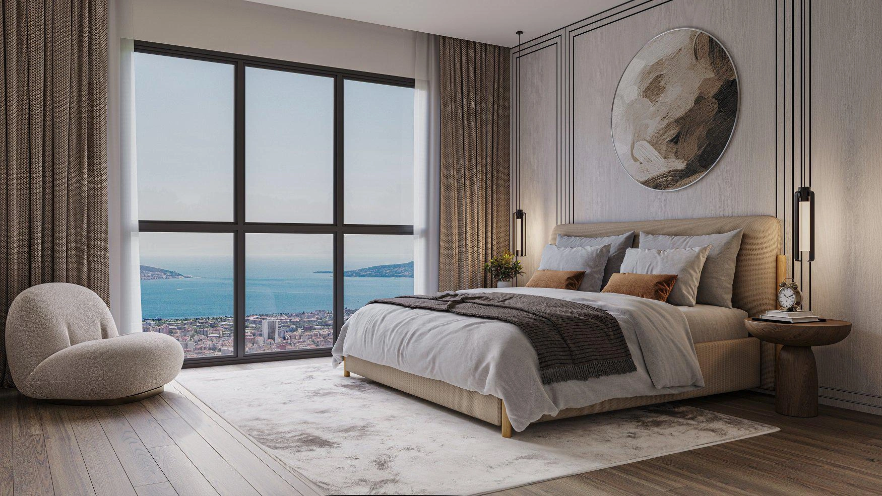 Apartments in a modern residential complex in Maltepe, Istanbul, Turkiye