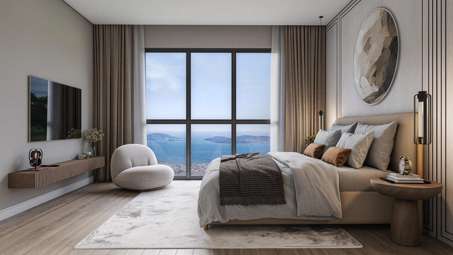 Apartments in a modern residential complex in Maltepe, Istanbul, Turkiye