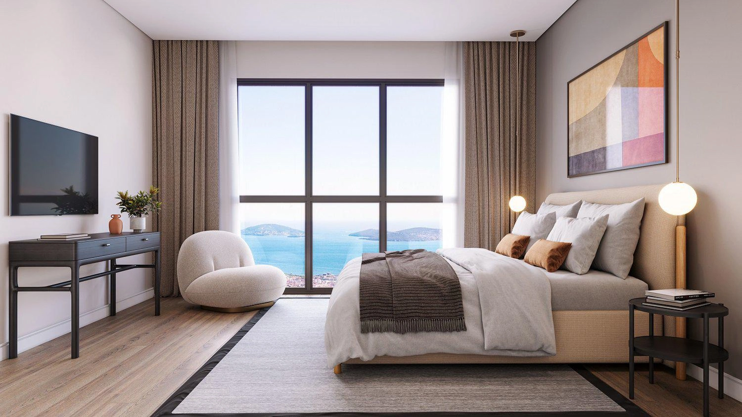 Apartments in a modern residential complex in Maltepe, Istanbul, Turkiye