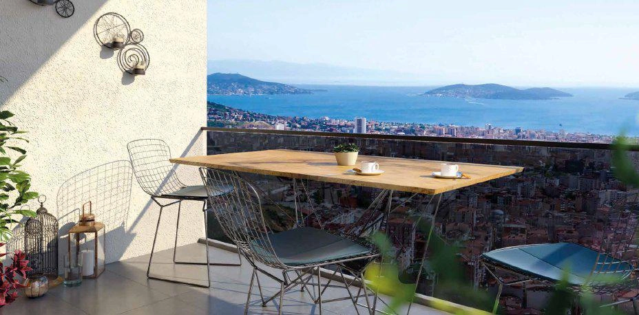 Apartments in a modern residential complex in Maltepe, Istanbul, Turkiye