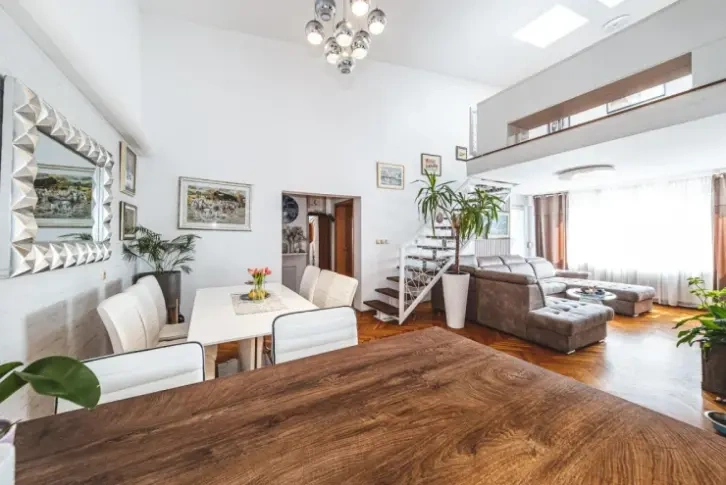 Spacious duplex apartment 129 m2 in prestigious area of Zagreb, Croatia