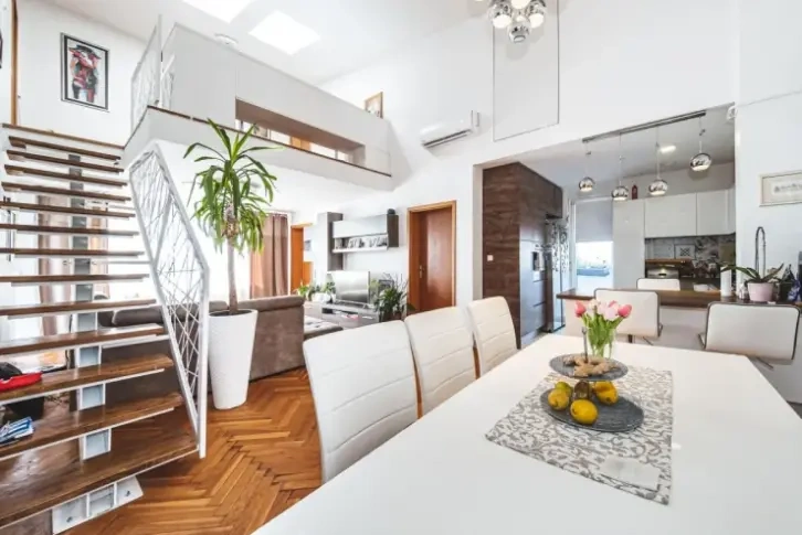 Spacious duplex apartment 129 m2 in prestigious area of Zagreb, Croatia