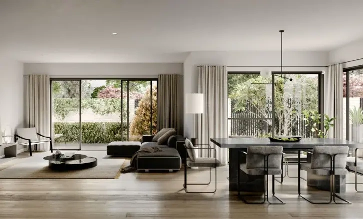 Luxury townhouse 392 m2 with a large garden in Melbourne