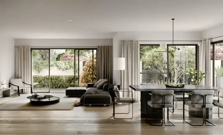 Luxury townhouse 392 m2 with a large garden in Melbourne