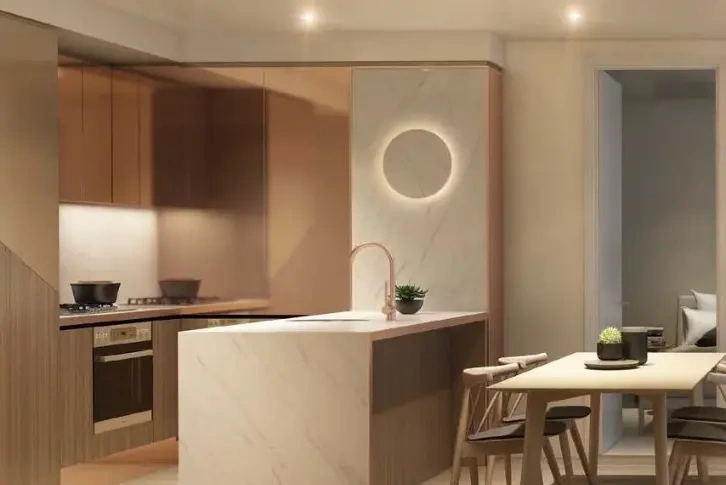 Melbourne'un merkezi bölgesinde 70 m2 konforlu daire