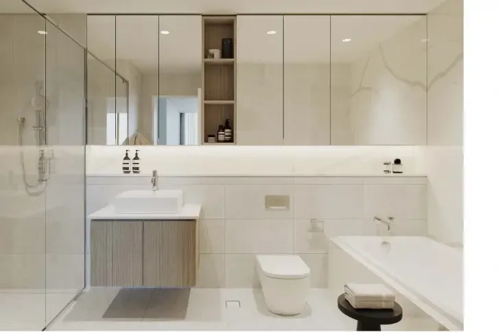 Modern 64 m2 apartment in the business district of Melbourne