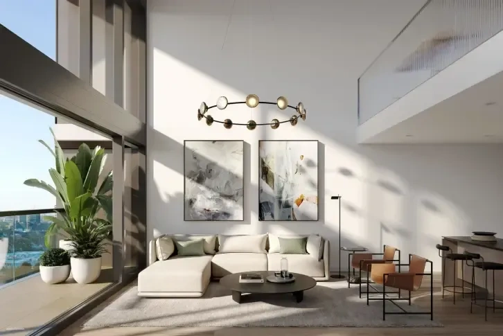 Modern apartment 100 m2 on the South Bank of Melbourne