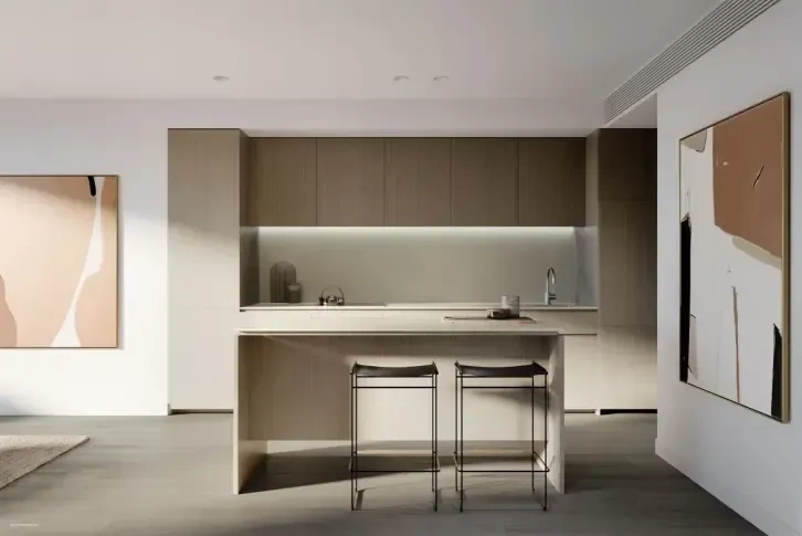Modern apartment 100 m2 on the South Bank of Melbourne