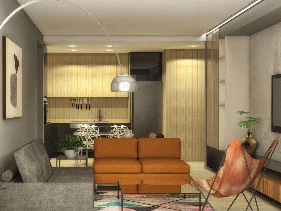 Apartments in a modern residential complex in Kadikoy, Istanbul, Turkey