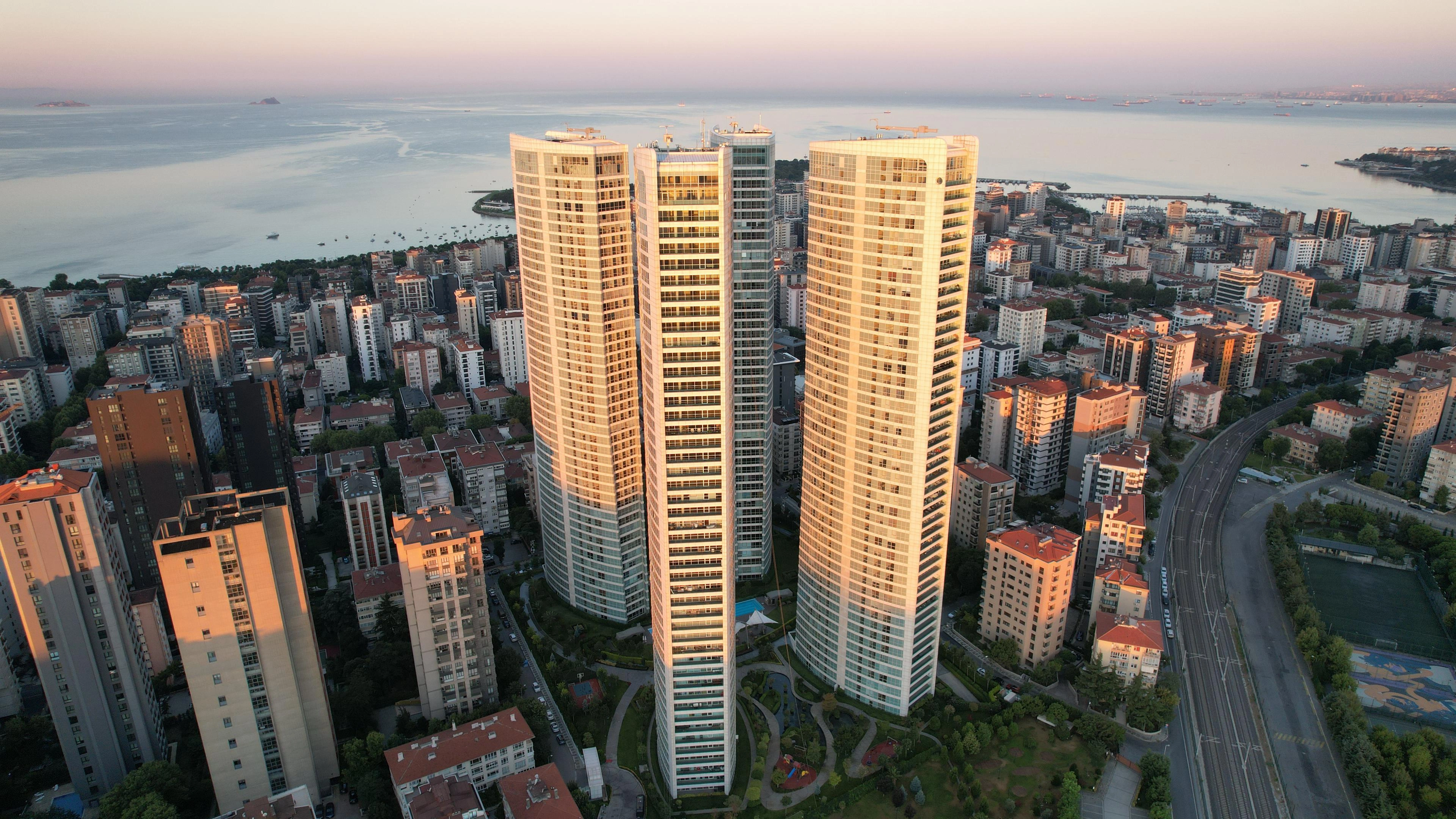 位于土耳其伊斯坦布尔卡迪柯伊新区住宅小区的公寓