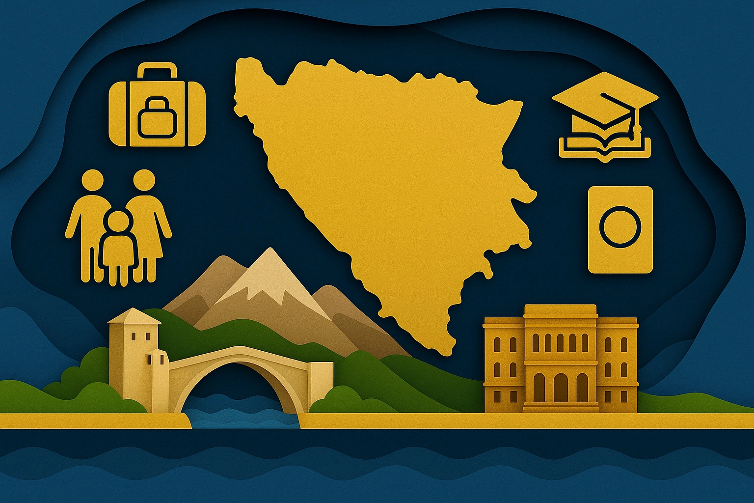 Bosnia and Herzegovina residence 2026 — work, study & family permits