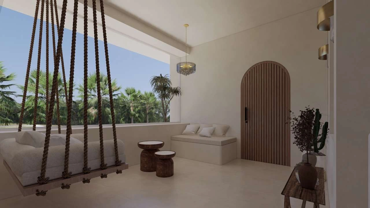 Complex of luxury villas on the island of Bali