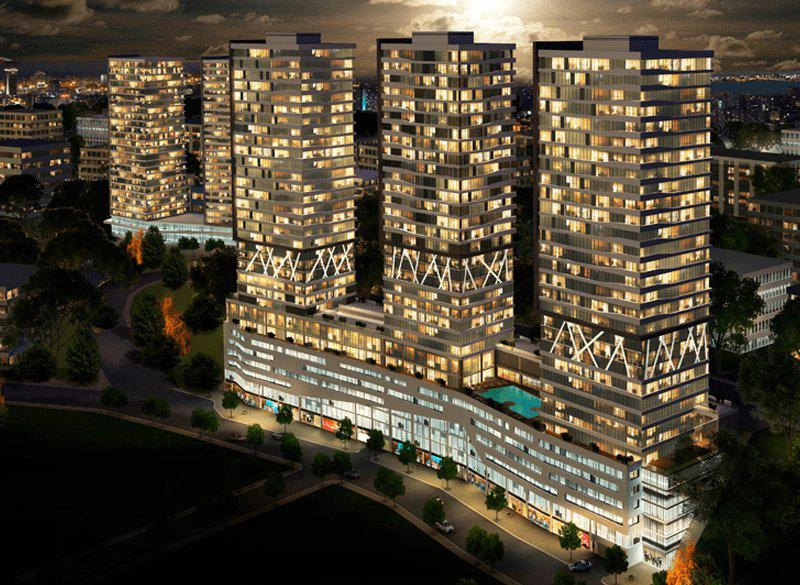 Apartments in a residential complex near main highways in Istanbul, Turkiye