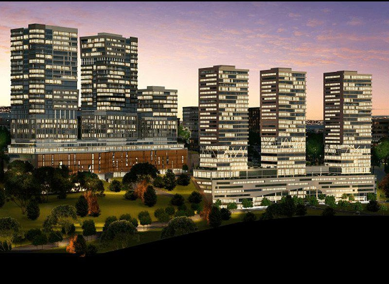 Apartments in a residential complex near main highways in Istanbul, Turkiye