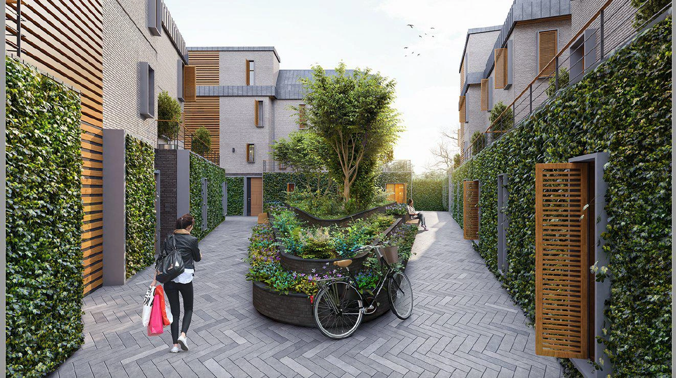 Apartments in a residential complex in Uskudar, Istanbul, Turkey