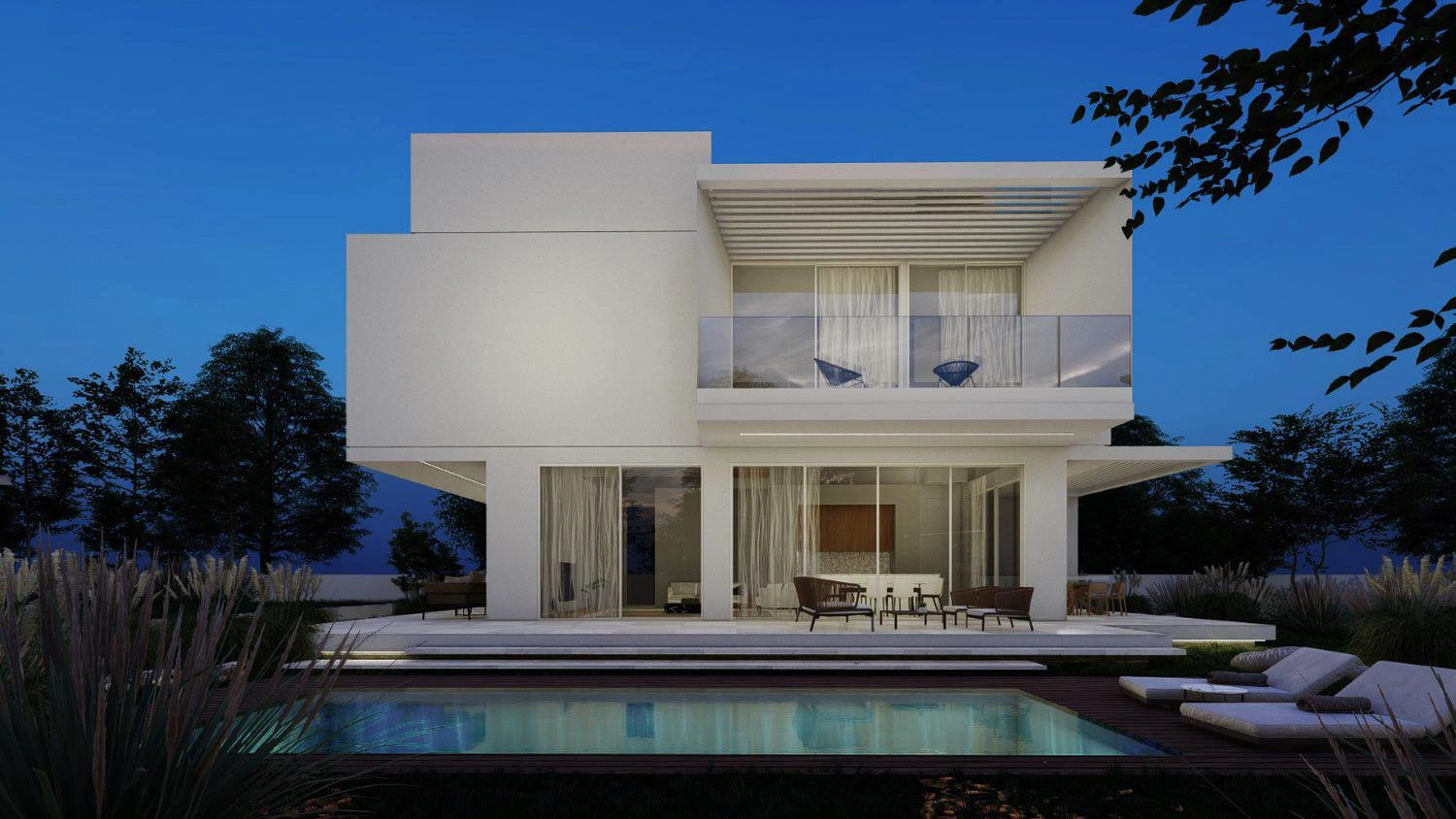 पाफोस, साइप्रस में रिहायशी परिसर के विला