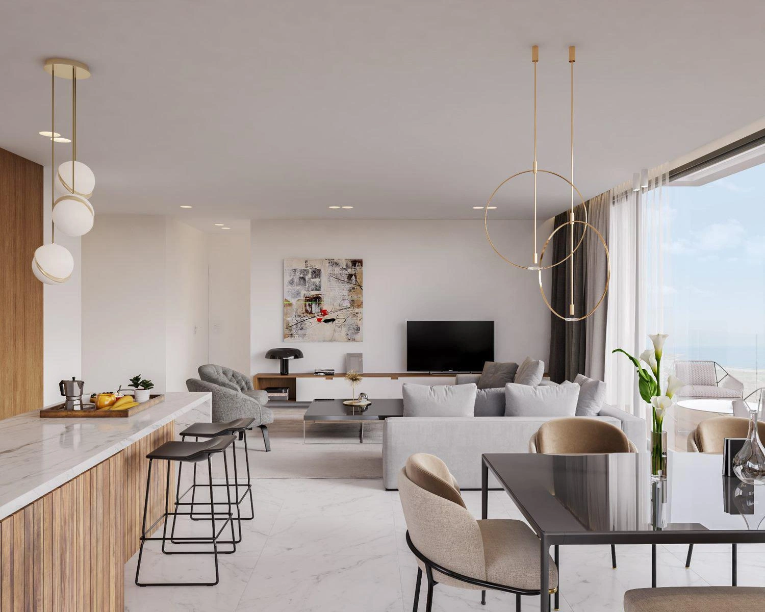 पाफोस, साइप्रस में रिहायशी परिसर के विला