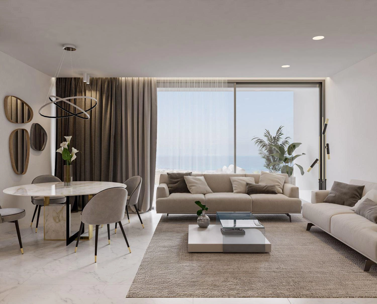 पाफोस, साइप्रस में रिहायशी परिसर के विला