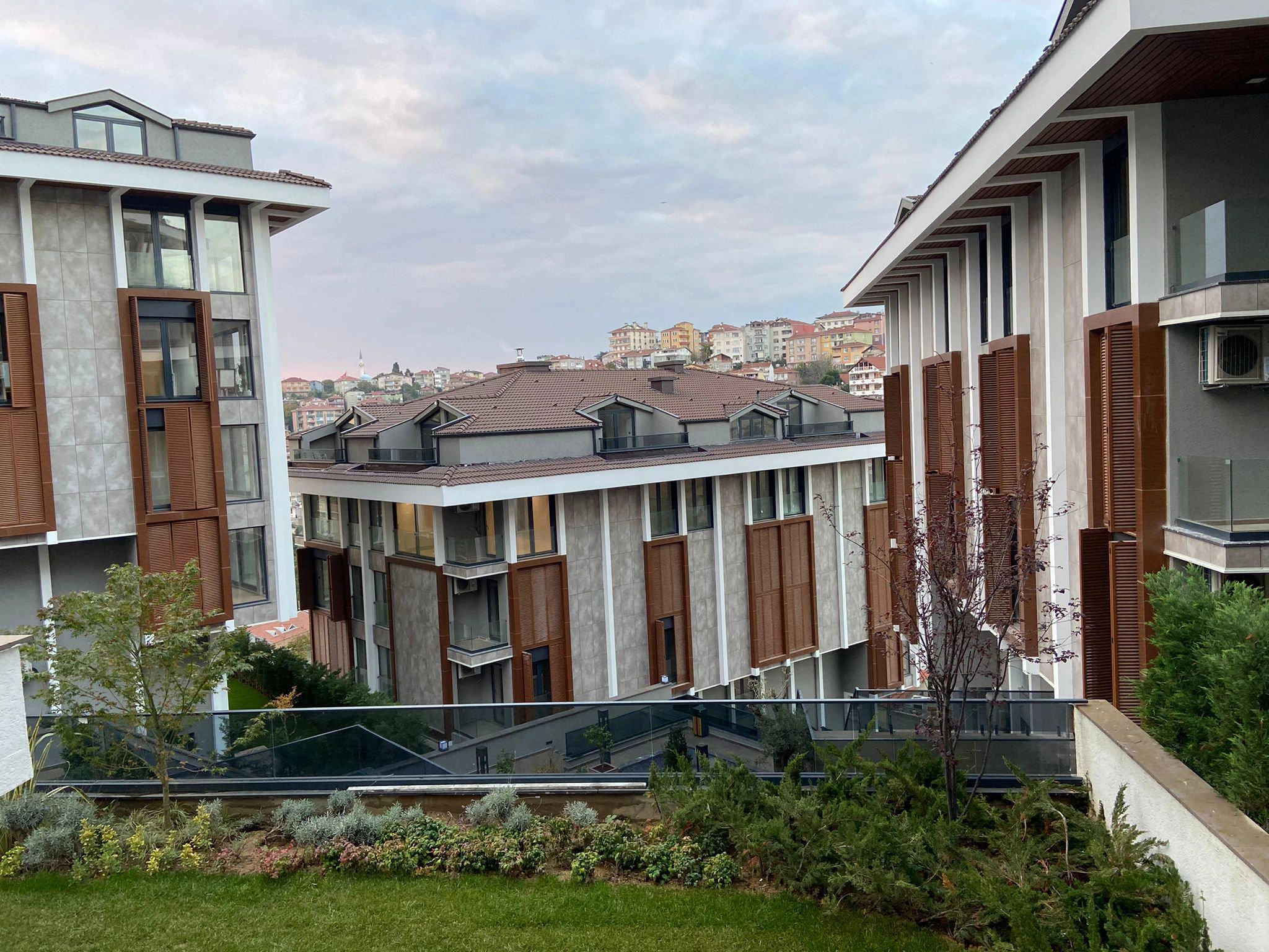 Apartments in a modern residential complex in Üsküdar, Istanbul, Turkey