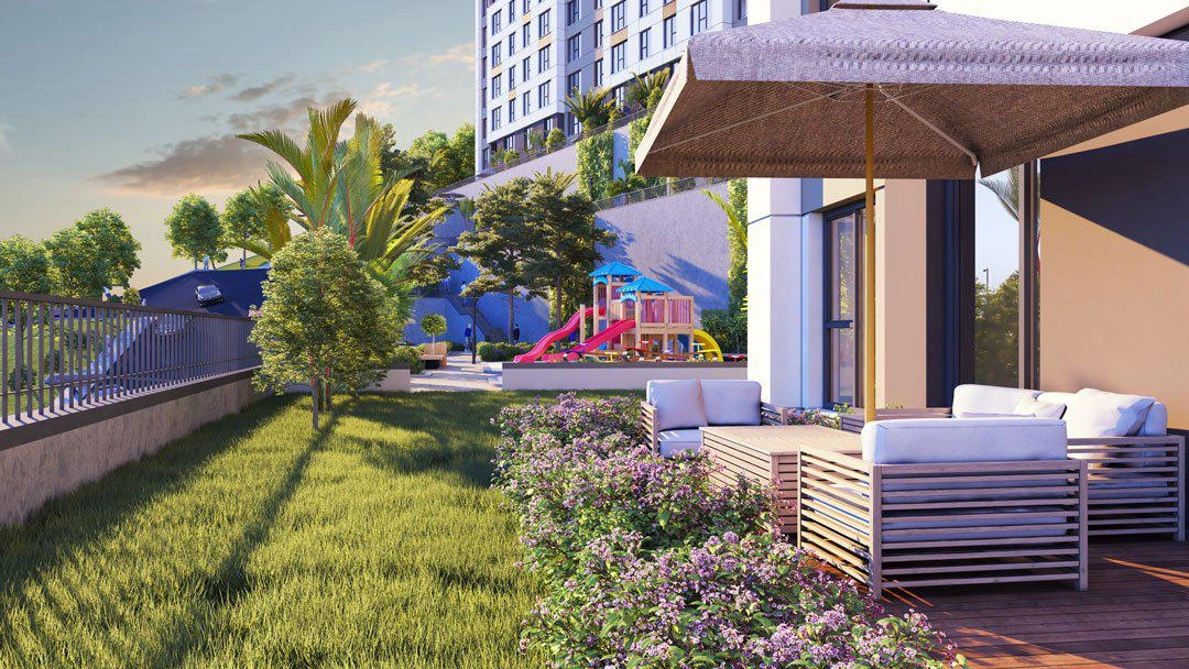 Apartments in a new residential complex in Istanbul, Turkiye