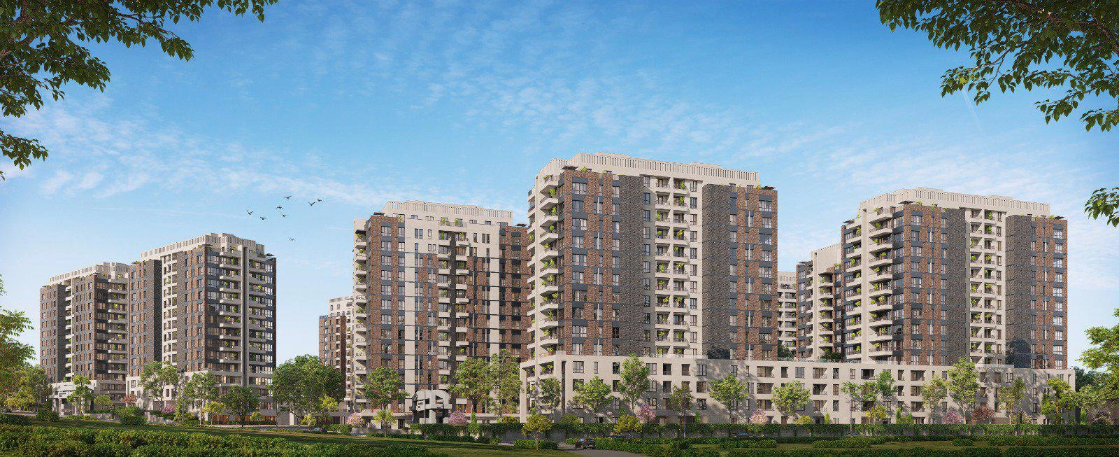 شقق في مجمع سكني عصري في إسطنبول، تركيا