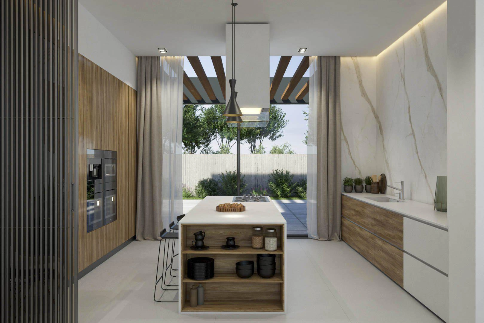 位于塞浦路斯法马古斯塔现代住宅区的别墅