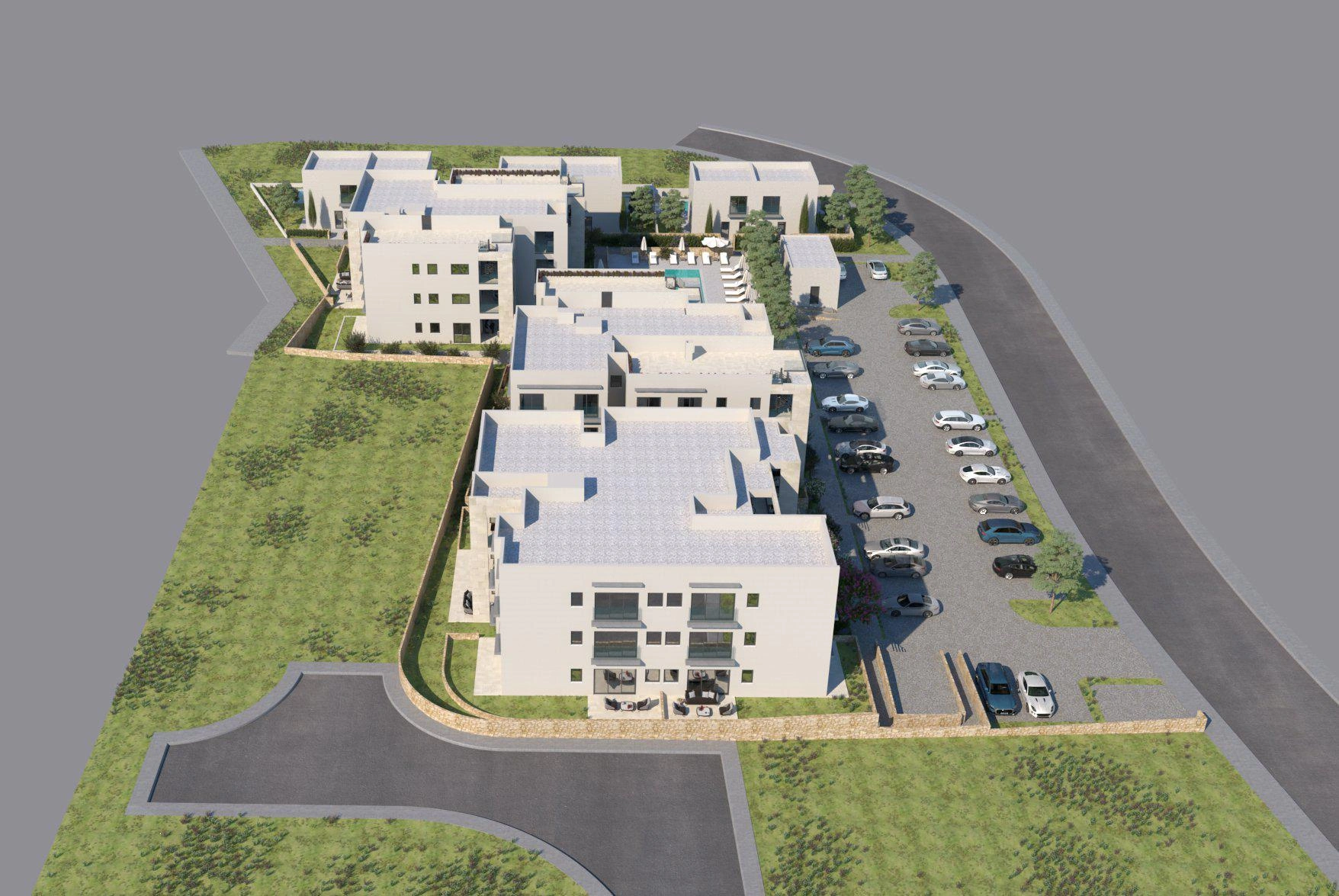 پروژهای در مجتمع مسکونی محصور نزدیک ساحل در فاماگوستا، قبرس