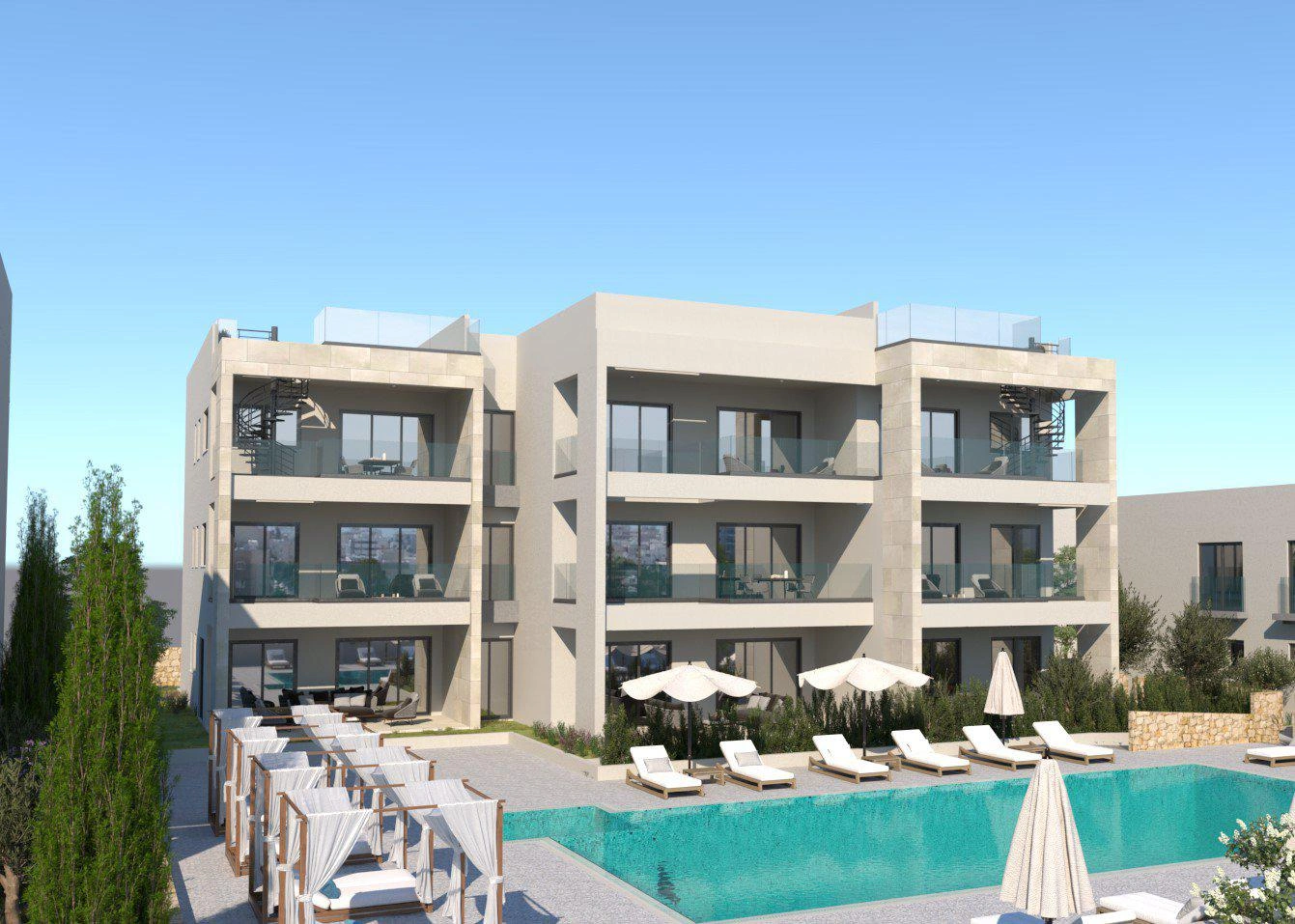 پروژهای در مجتمع مسکونی محصور نزدیک ساحل در فاماگوستا، قبرس