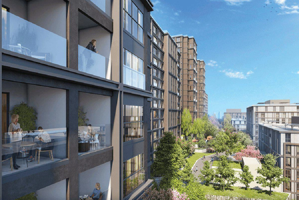 شقق في مجمع سكني قرب غابة بلغراد في إسطنبول، تركيا