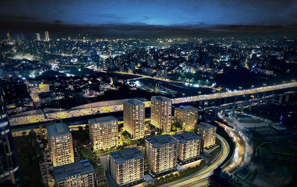 شقق في مجمع سكني قرب غابة بلغراد في إسطنبول، تركيا