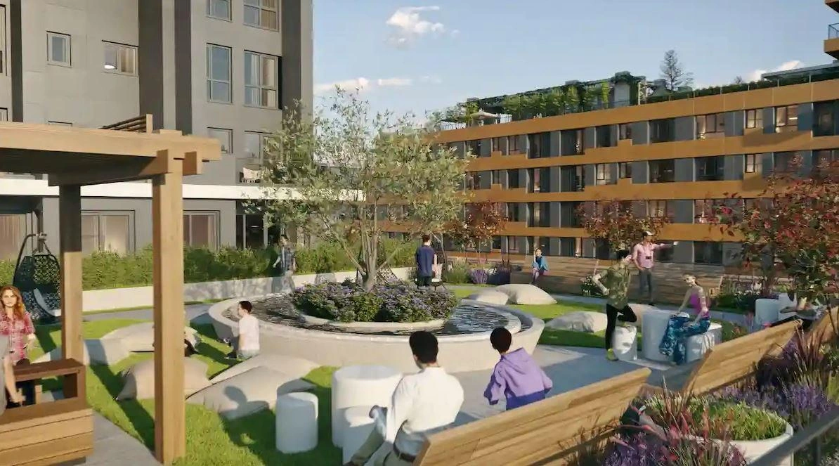 Appartements dans un complexe résidentiel moderne à Istanbul, Turquie