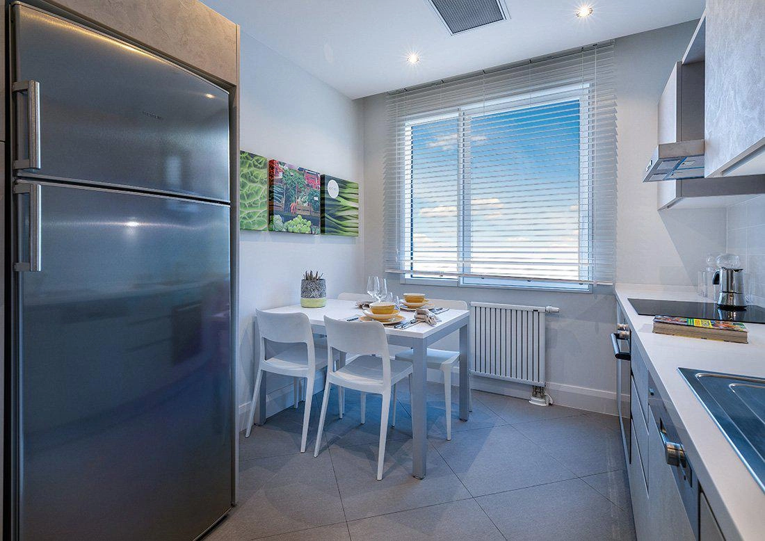 Apartments in a residential complex in Istanbul, Turkey