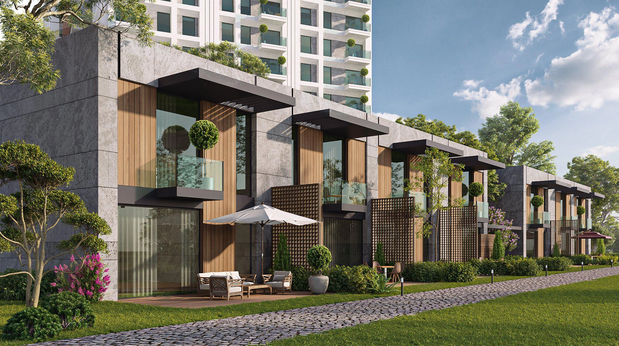 شقق في مجمع سكني في كاغيثانه، إسطنبول، تركيا