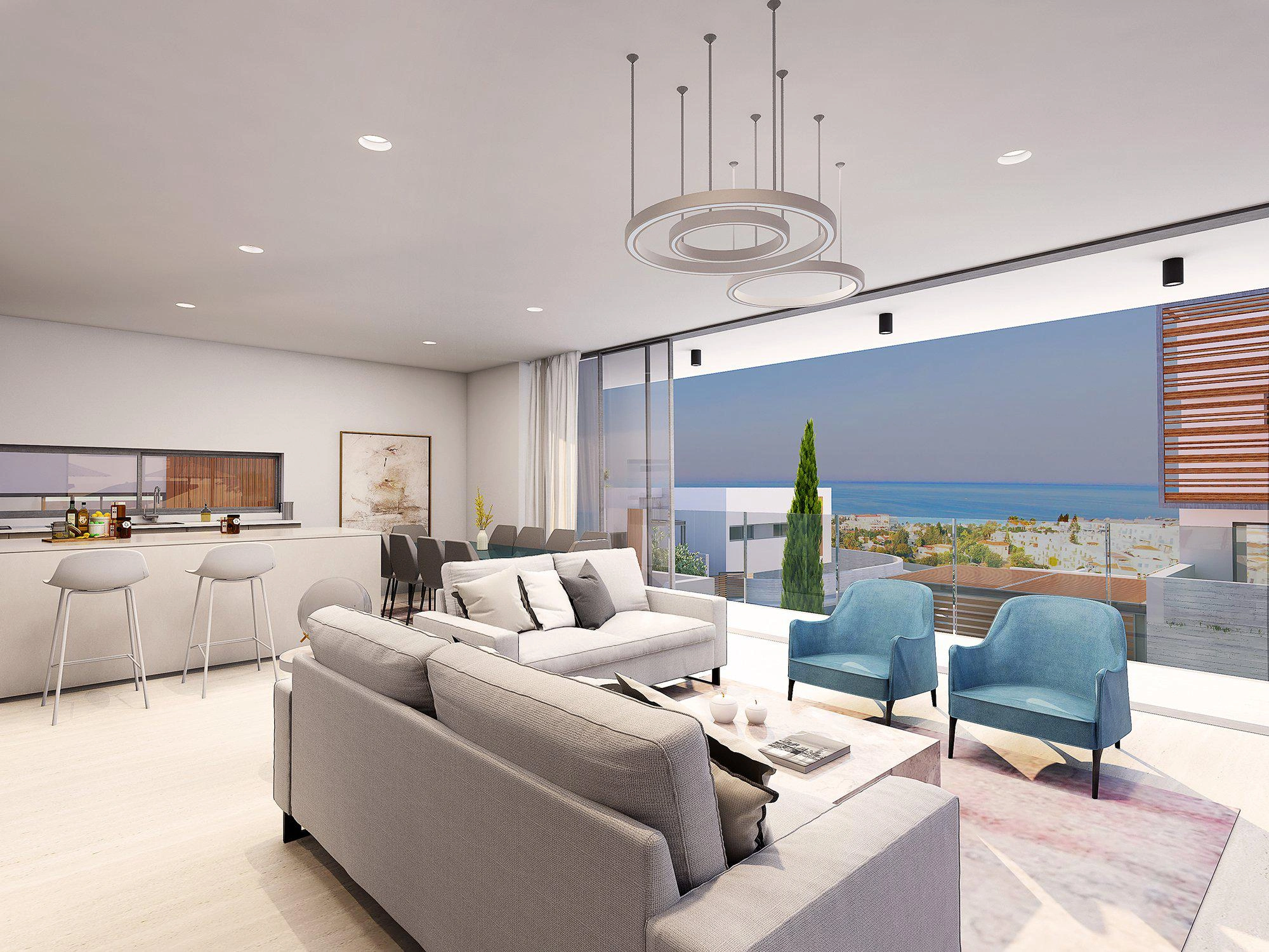 Villas near the beach and city center in Paphos, Cyprus