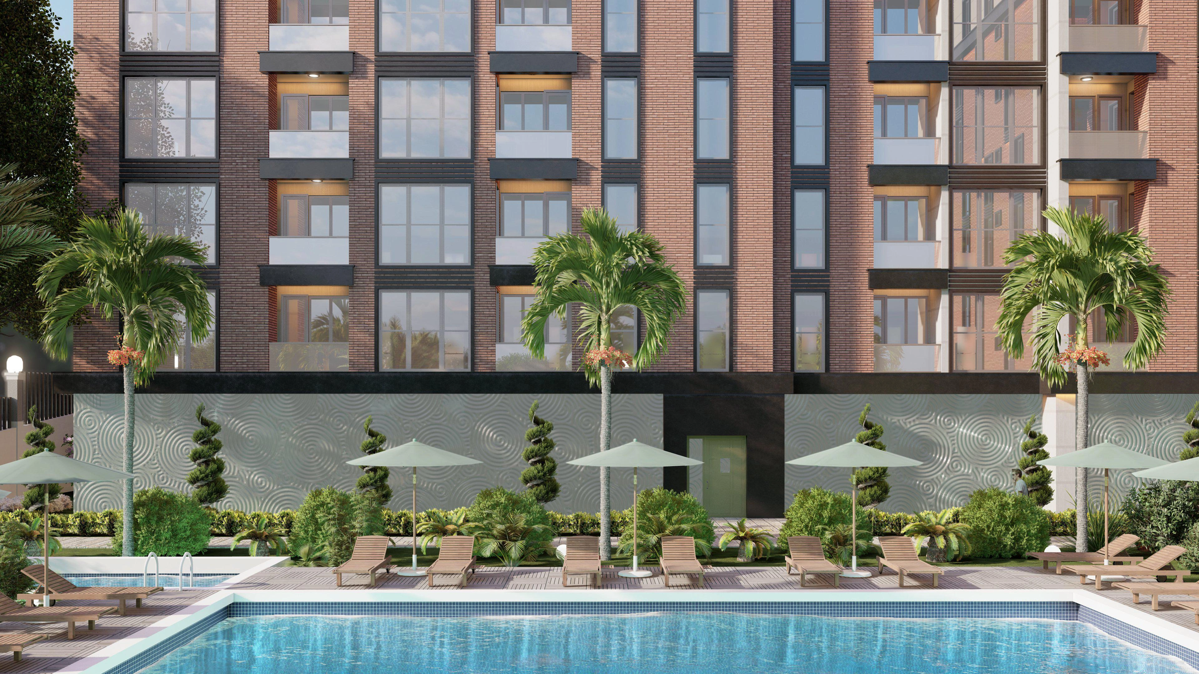 位于土耳其伊斯坦布尔有安保的住宅公寓