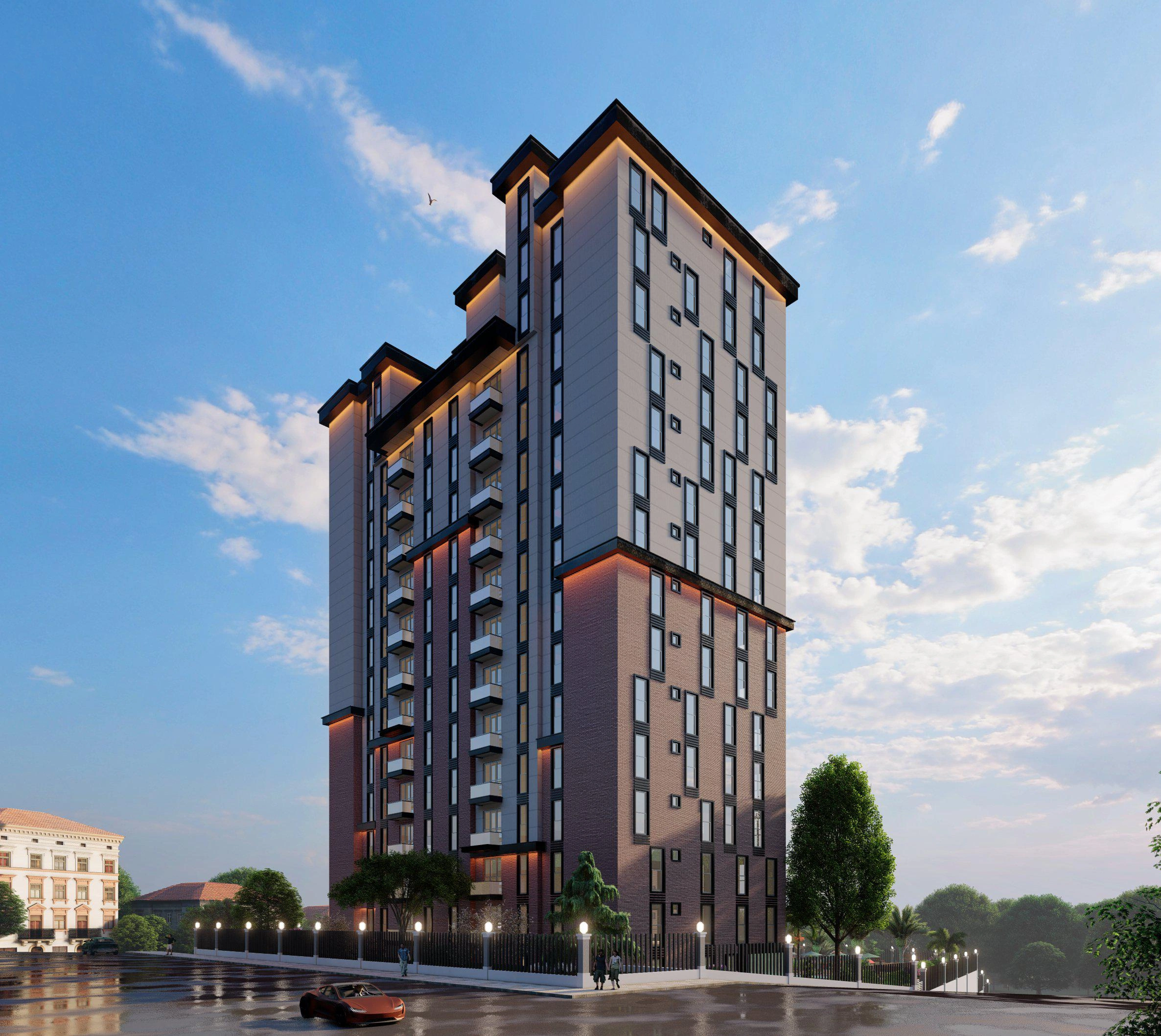 位于土耳其伊斯坦布尔有安保的住宅公寓