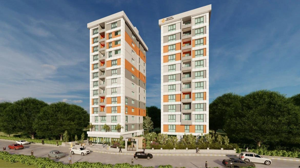 位于土耳其伊斯坦布尔的现代住宅小区公寓