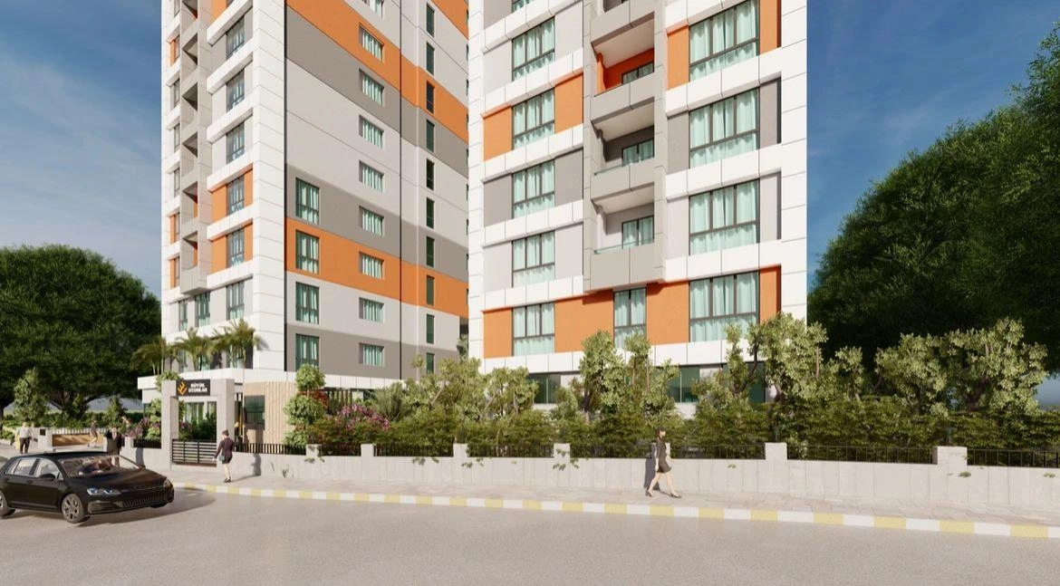 位于土耳其伊斯坦布尔的现代住宅小区公寓