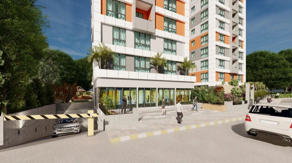 位于土耳其伊斯坦布尔的现代住宅小区公寓