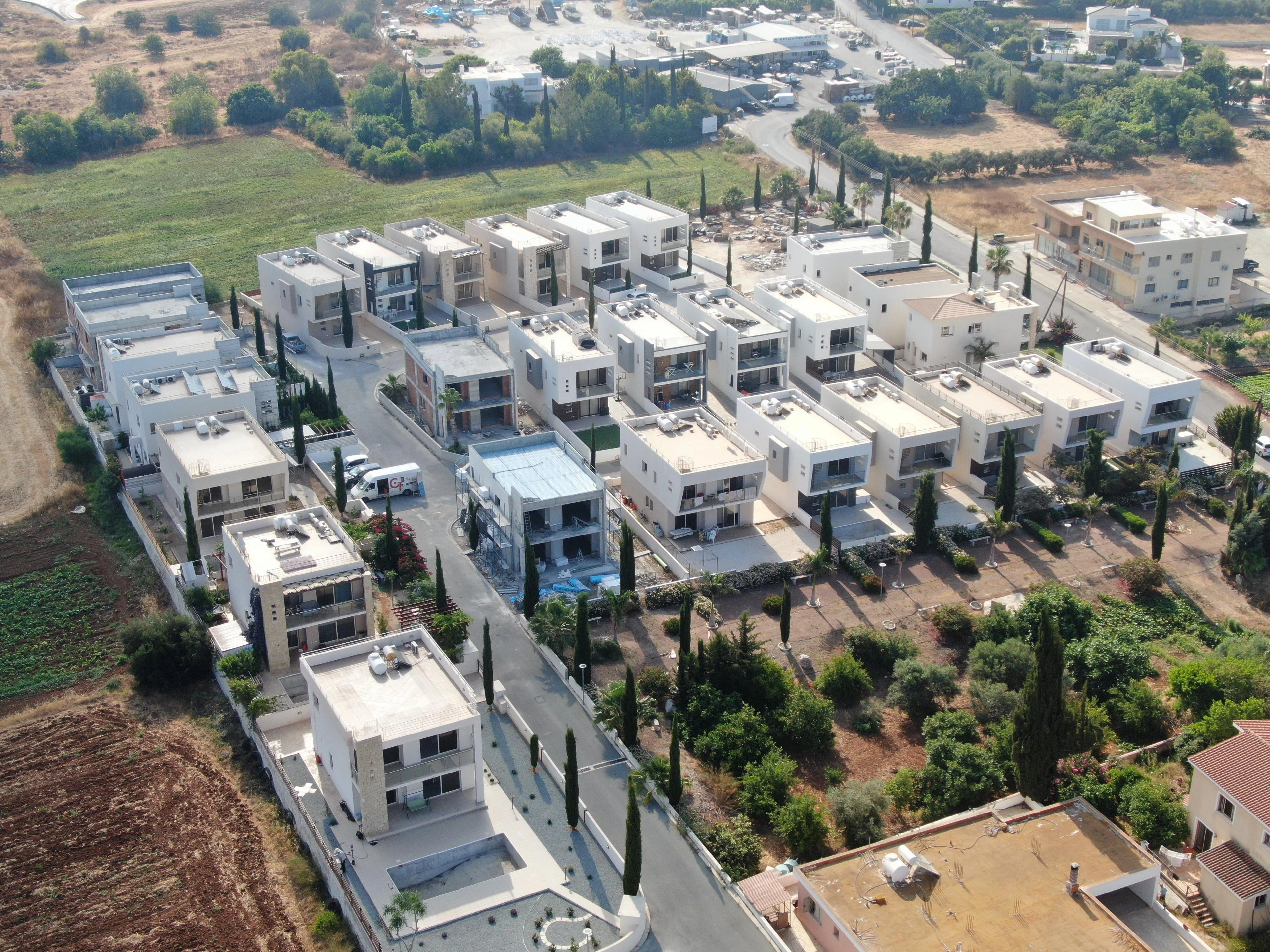 Villas in a modern residential complex in Paphos, Cyprus