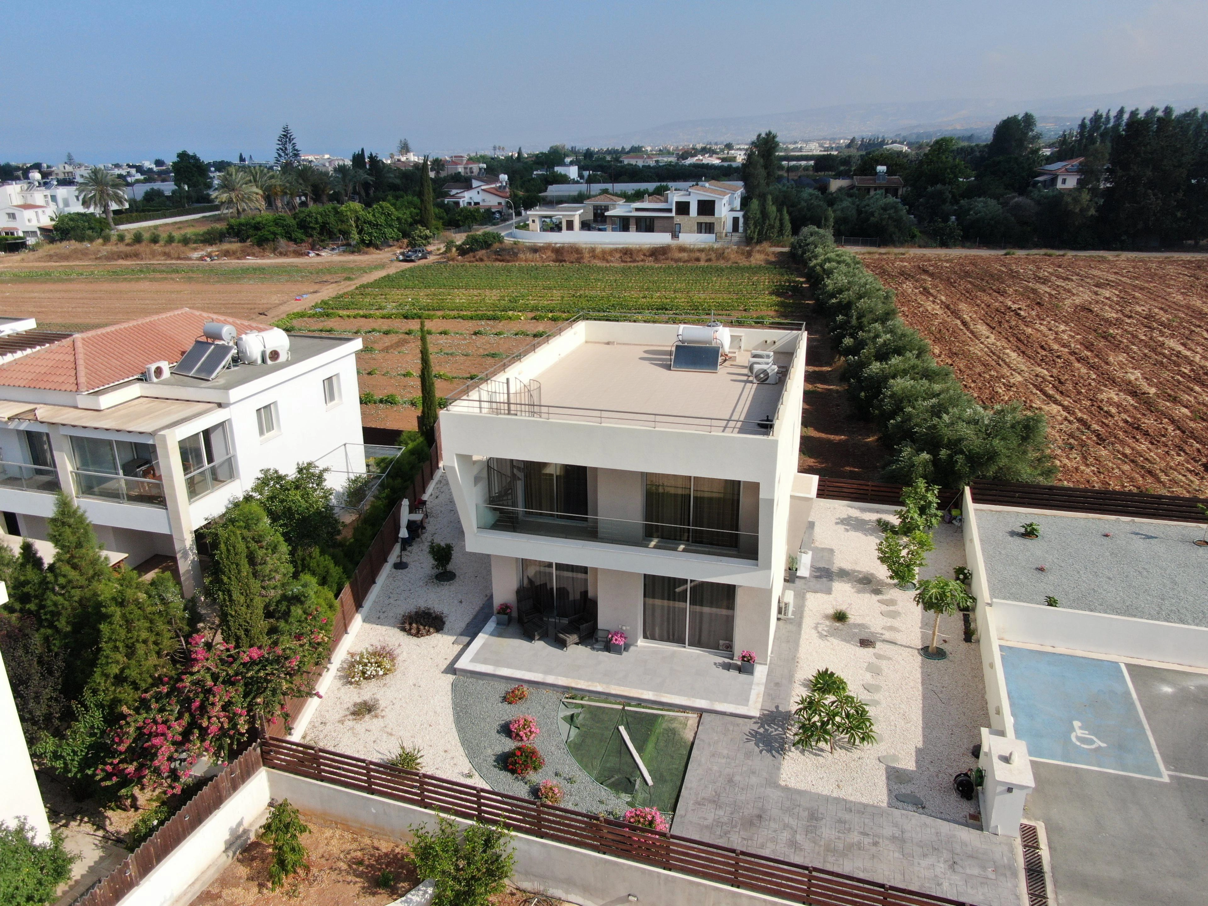 Villas in a modern residential complex in Paphos, Cyprus