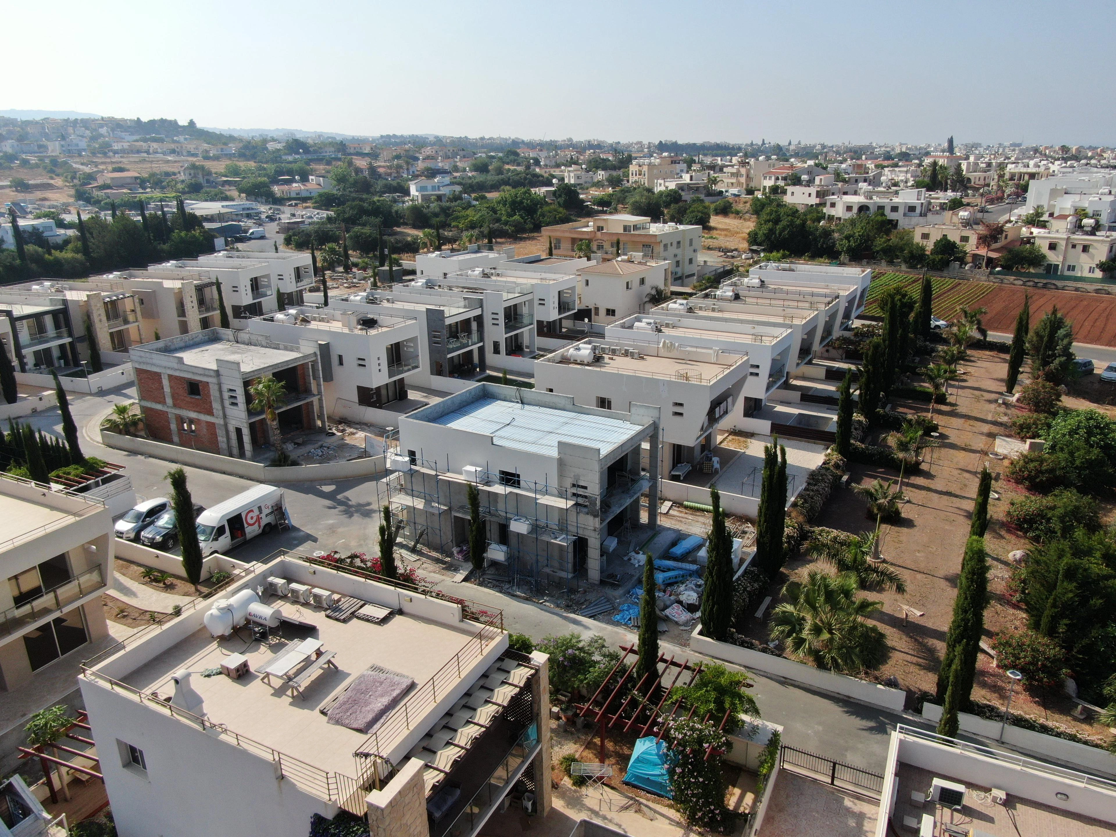 Villas in a modern residential complex in Paphos, Cyprus